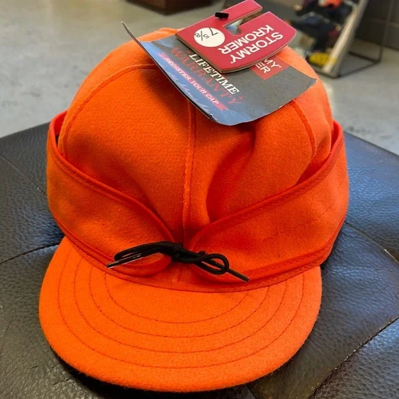 Stormy Kromer Blaze Orange Stormy Kromer Original Kromer Cap